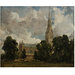 Oil sketch - Salisbury Cathedral from the south-west