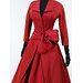 Cocktail dress - 'Ecarlate' (scarlet); La Ligne Y
