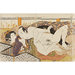 Woodblock print - Man Kissing Woman's Nipple Woodblock print - Man Kissing Woman's Nipple