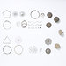 Elements of a filigree button