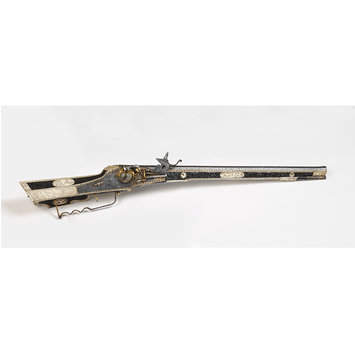 Wheel lock rifle