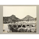 Hampi (Vijayanagar) Bellary District: Submerged Pavilion and Bridge, Tungabhadra River. (Photograph)