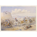 Watercolour - Skirmishes between Turkish Irregular Cavalry and Cossacks Watercolour - Skirmishes between Turkish Irregular Cavalry and Cossacks