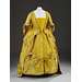 Sack-back gown and petticoat