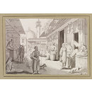 A Market in Acre (Drawing)