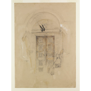 Watercolour - Door to the Church, Monastery of St. Catherine, Sinai Watercolour - Door to the Church, Monastery of St. Catherine, Sinai
