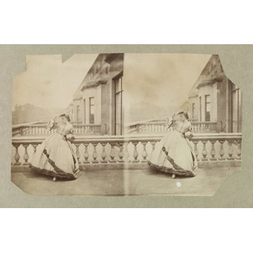 Photograph - Isabella Grace Maude on terrace, 5 Princes Gardens; Photographic Study