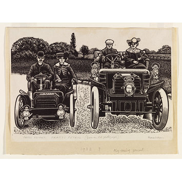Print - Two motor-cars Print - Two motor-cars