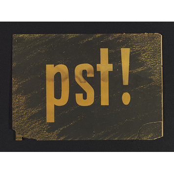 Poster - pst! Poster - pst!