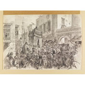 Drawing - Return of the Mahmal from Mecca