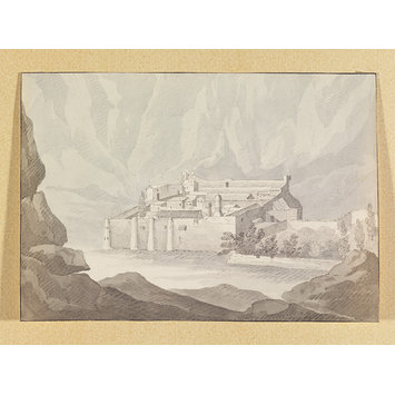 Drawing - St. Catherine's Convent, Sinai Drawing - St. Catherine's Convent, Sinai