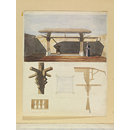 Fountain for Ablution in Cortile of Mosque of Mourad Bey (Watercolour)