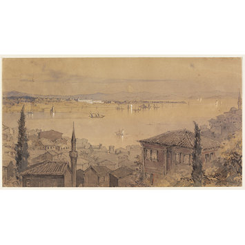 Watercolour - The Bosphorus, from Pera, looking towards Scutari Watercolour - The Bosphorus, from Pera, looking towards Scutari