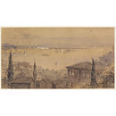 The Bosphorus, from Pera, looking towards Scutari (Watercolour)