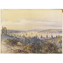 The Bosphorus with the Allied Fleets at Anchor (Watercolour)