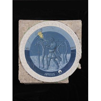 Roundel - April; The Labours of the Months Roundel - April; The Labours of the Months