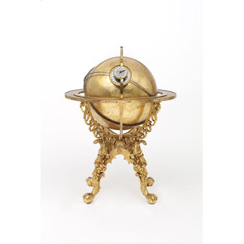 Mechanical globe clock