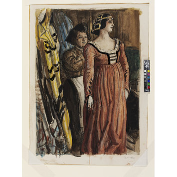 Painting - Fastening her Dress