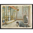 Interior of The Holy Sepulchre, - Jerusalem. (Watercolour)