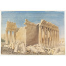 Temple of Bacchus, Baalbek (Watercolour)