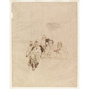 Sketch for The Tartar Messenger Narrating the News of the Victory of St.Jean dAcre (Drawing)