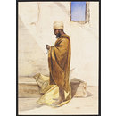 Abyssinian Christian in Cairo.  On Pilgrimage to El-Tin (Watercolour)