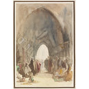 An Eastern Market. (Watercolour)