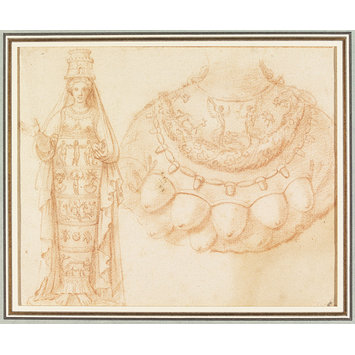 Drawing - Studies of two statues of Diana of Ephesus Drawing - Studies of two statues of Diana of Ephesus