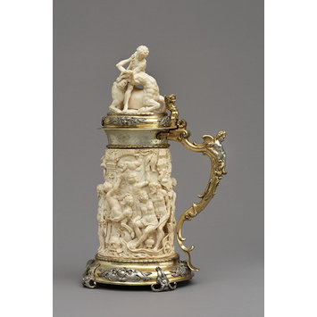 Tankard - Tankard with Silenus and bacchic revels