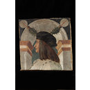 Tempera on spruce - Profile Male Bust