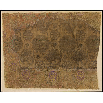 Woven silk and gold