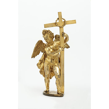 Statuette - Angel with cross and crown of thorns Statuette - Angel with cross and crown of thorns