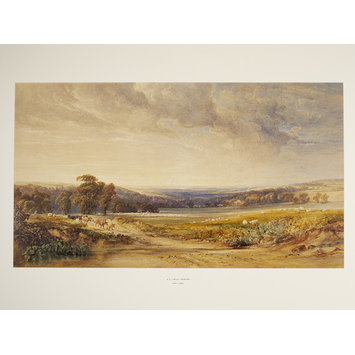 Watercolour - Vale of Irthing, Cumberland. Watercolour - Vale of Irthing, Cumberland.
