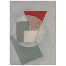 Collage with Red Triangle, II (Collage)
