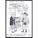 Drawing - "And this tea-towel has a more contemporary feel." Drawing - "And this tea-towel has a more contemporary feel."