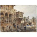 Watercolour - Exterior of the House of the Memluk Raduan Bey, Cairo Watercolour - Exterior of the House of the Memluk Raduan Bey, Cairo