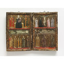The Virgin and Child with Saints Blasius and Nicholas; Saints Bartholomew, Mary Magdalen, Urban, Agatha and Anthony (Tempera painting) The Virgin and Child with Saints Blasius and Nicholas; Saints Bartholomew, Mary Magdalen, Urban, Agatha and Anthony (Tempera painting)