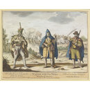 A Wallachian Tolpatch with his Arms. A Croat with his Arms, Standing Sentry. A Morlachian Soldier with his Arms. (Engraving) A Wallachian Tolpatch with his Arms. A Croat with his Arms, Standing Sentry. A Morlachian Soldier with his Arms. (Engraving)