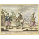 A Pandour Field Piper with his Arms. A Pandour Drummer. A Warasdin Pandour Corporal. (Engraving) A Pandour Field Piper with his Arms. A Pandour Drummer. A Warasdin Pandour Corporal. (Engraving)