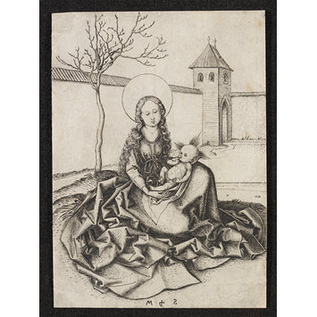 Print - The Madonna and Child in the Courtyard