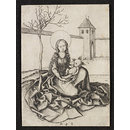 The Madonna and Child in the Courtyard (Print)
