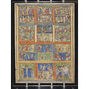Manuscript - Leaf from a Psalter (Eadwine Psalter) with scenes from the New Testament