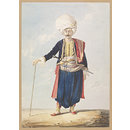 Watercolour - Janissary at the English Palace Constantinople Watercolour - Janissary at the English Palace Constantinople