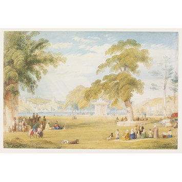 Watercolour - Meadow of the Sweet Waters of Asia, Constantinople