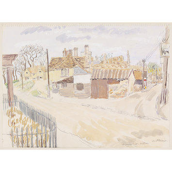 Watercolour - Chipping Hill, Witham; Recording Britain Collection