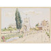 Watercolour - Waltham Abbey; Recording Britain Collection