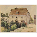 Mill House at Tilty, Essex; Recording Britain Collection (Watercolour)