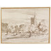Watercolour - The Church of St Margaret and the Abbey Ruins, Barking; Recording Britain Collection
