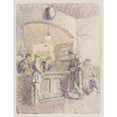 Inside the Nag's Head at Braintree on Market Day; Recording Britain Collection (Watercolour)