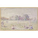 Watercolour - The Cricket Green, Great Bentley; Recording Britain Collection